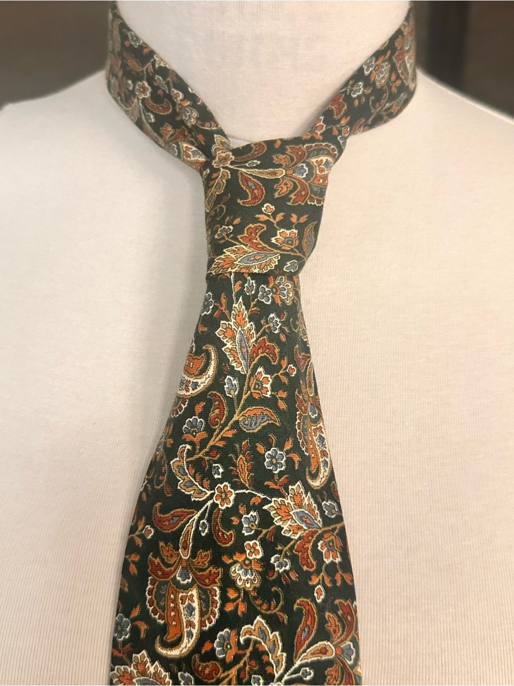Tango By Max Raab Tie Vintage Cotton Multicolor Men’s Necktie USA Office